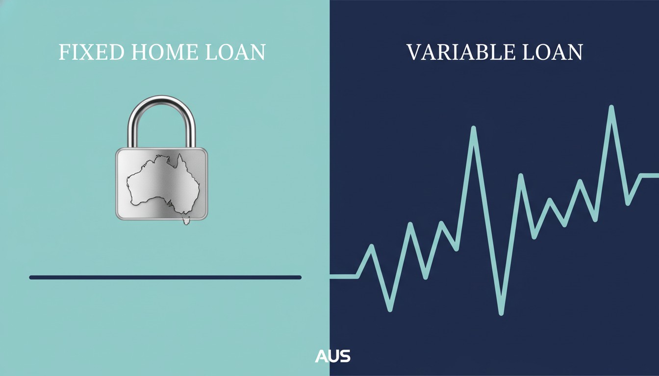 Split comparison of fixed and variable home loan interest rates