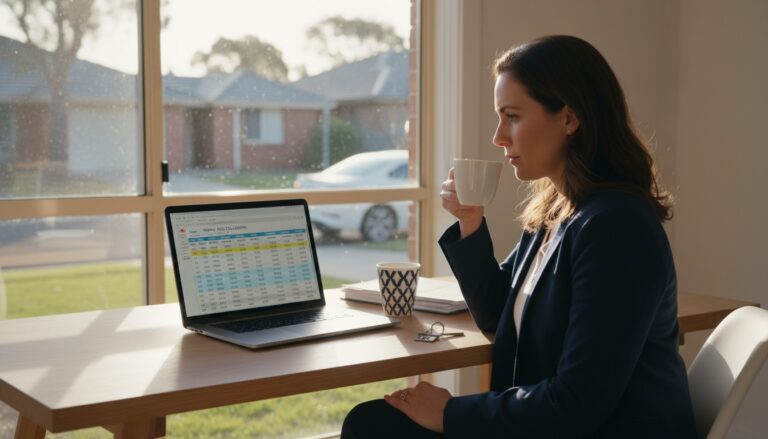 Australian investor using a rental yield calculator to analyse property returns
